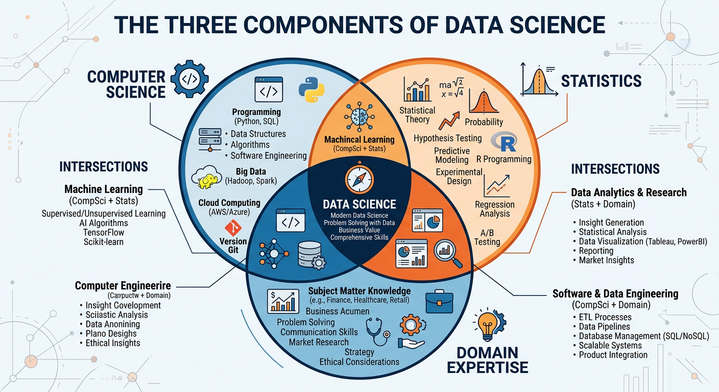 Professional textbook illustration showing the four levels of business analytics as a staircase diagram: Descriptive at the base, then Diagnostic, Predictive, and Prescriptive at the top. Each step is labeled with its key question and example use case. Clean modern infographic style. Blue and orange color scheme with increasing arrow indicating value and difficulty.