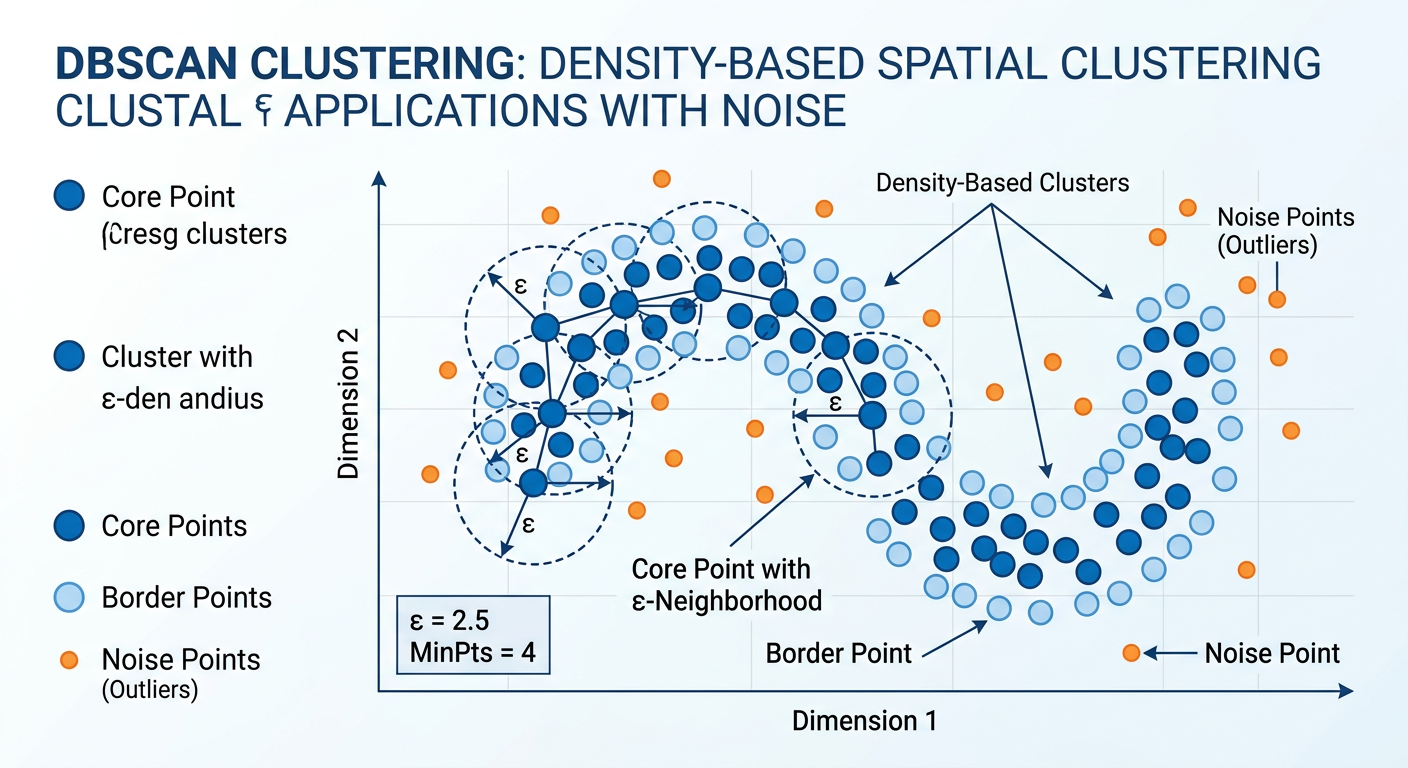 Professional textbook illustration of time series forecasting in a business context. Clean modern infographic style. Blue and orange color scheme. Line chart showing historical data trend in blue with seasonal patterns highlighted, and a forward-looking forecast zone in orange with confidence interval shading, plus annotation labels for trend, seasonality, and forecast horizon components.