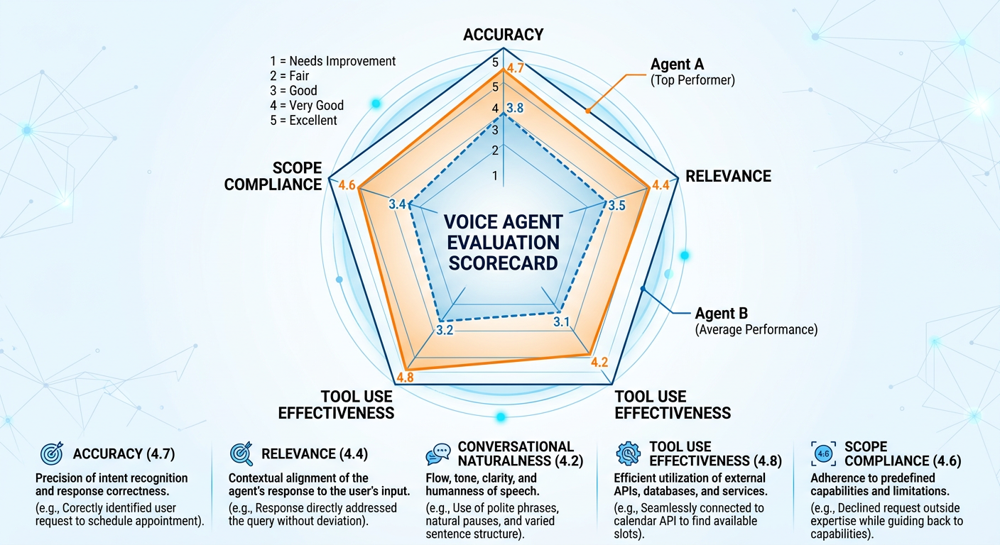 Professional textbook illustration summarizing the key concepts of Chapter 6 in a visual knowledge map. Clean modern infographic style. Blue and orange color scheme. Central node labeled Agentic AI with radiating branches connecting to Agent Architecture, Multi-Agent Systems, Business Value, Governance and Ethics, Voice AI, and Future Trajectory, each with two or three sub-nodes showing chapter topics.