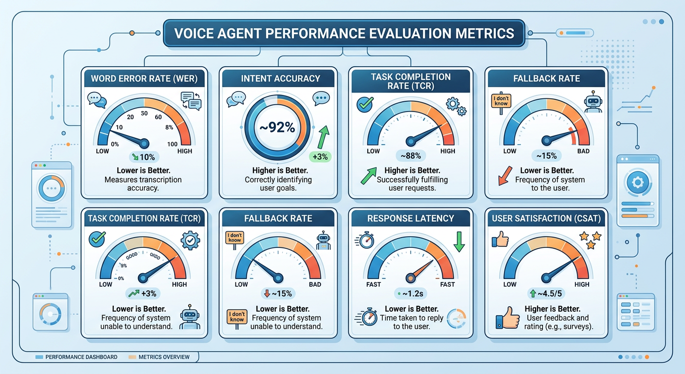 Professional textbook illustration showing an organizational change management framework for voice analytics adoption, with stages of awareness, training, integration, and optimization arranged in an upward staircase pattern with human silhouettes at each stage. Clean modern infographic style. Blue and orange color scheme.