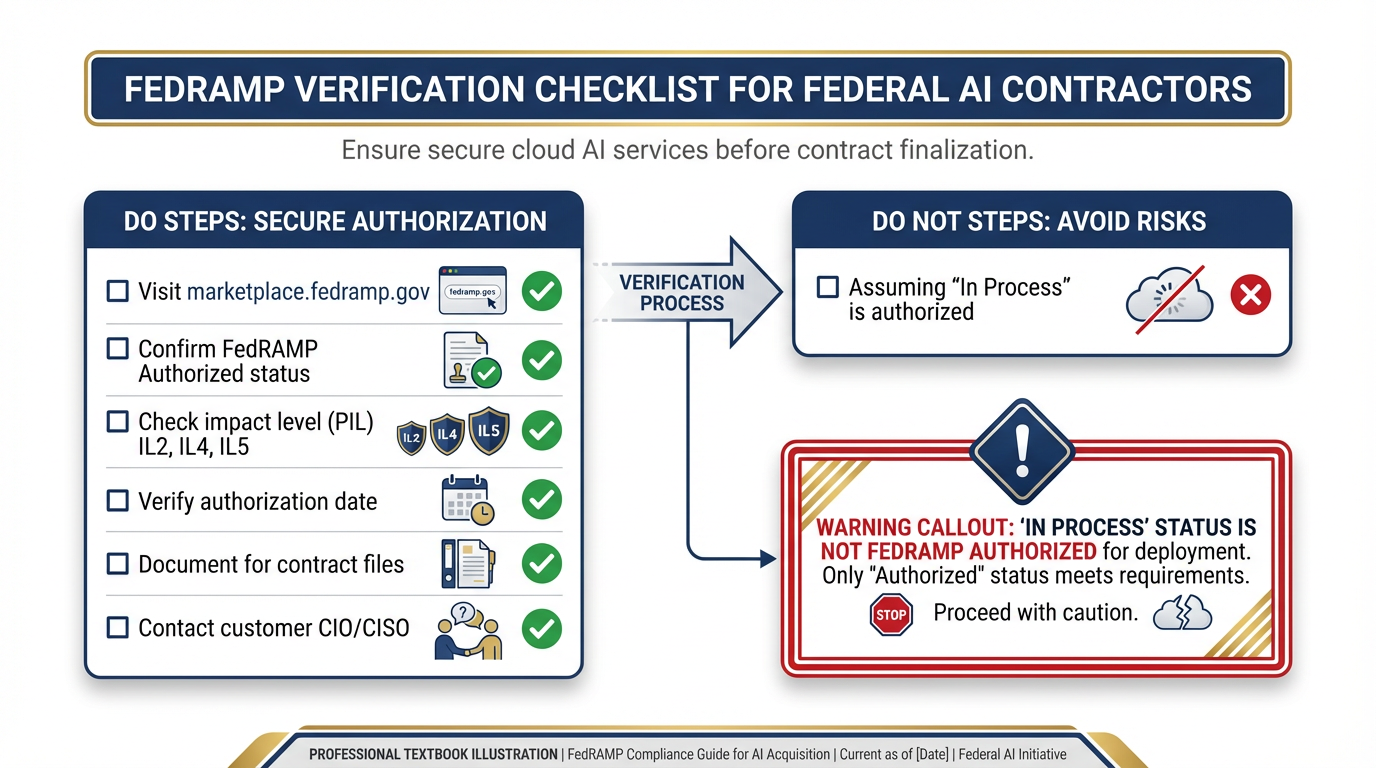 FedRAMP verification checklist for federal AI contractors