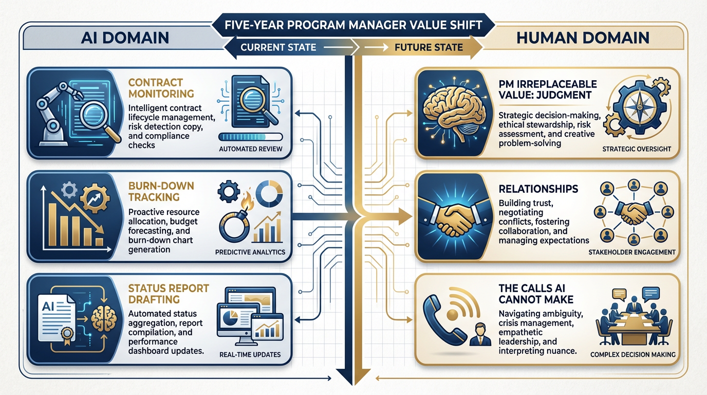 The Program Manager in 5 years — judgment, relationships, and the calls AI can't make