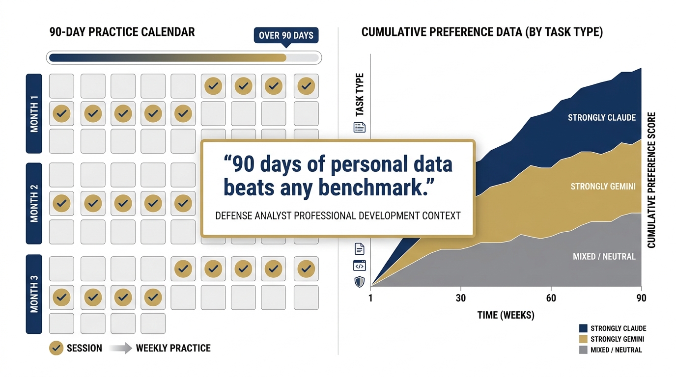 Building a personal model preference profile across Lukos task types